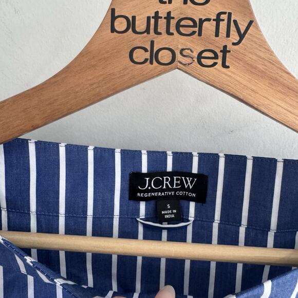 J. Crew Ciel top in striped cotton poplin Top Size S Spring 25 - Picture 5 of 5